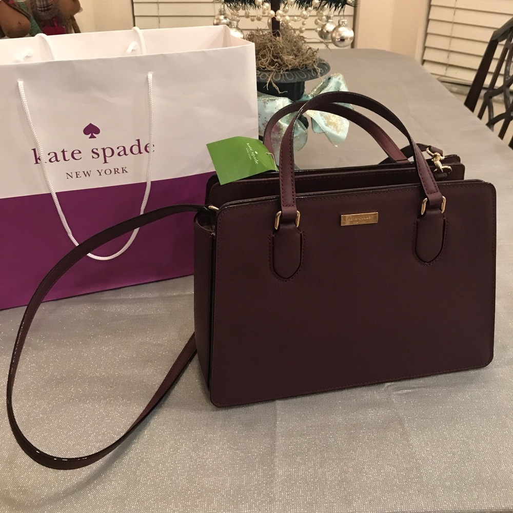 Kate Spade Reese Laurel Way Deep Plum, New w Tags